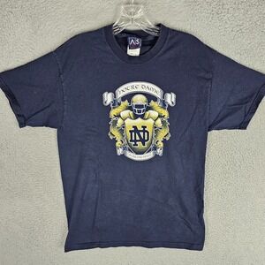 Notre Dame Fighting Irish‎ Shirt Unisex Medium AS Sports NCAA Football Vintage